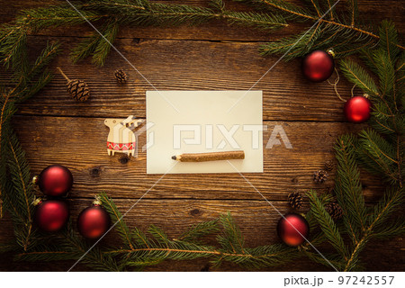 Christmas letter to Santa. Space for text Christmas letter to Santa. Space for text 97242557