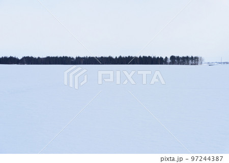 北海道の雪景色 97244387