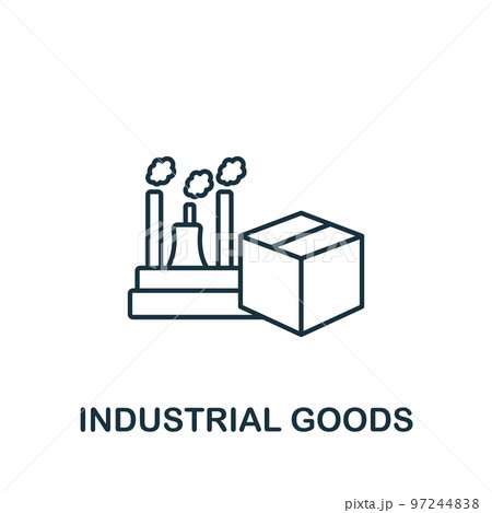 Industrial Goods icon. Monochrome simple Global Business icon for templates, web design and infographics 97244838