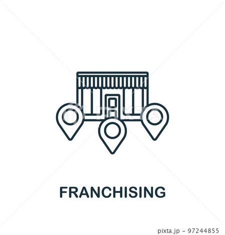Franchising icon. Monochrome simple Global Business icon for templates, web design and infographics Franchising icon. Monochrome simple Global Business icon for templates, web design and infographics 97244855