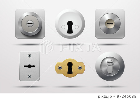 various door locks in set on white various door locks in set on white 97245038