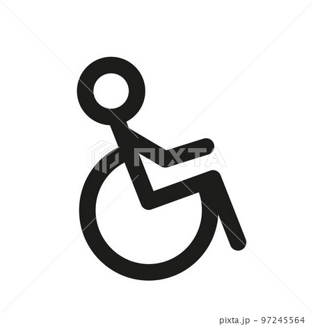 WC wayfinding vector illustration icons. Toilet male and female gender signs 97245564