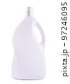 White plastic container for liquid detergent isolated 97246095