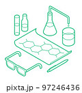 Chemistry Lab Isometric Illustration 97246436