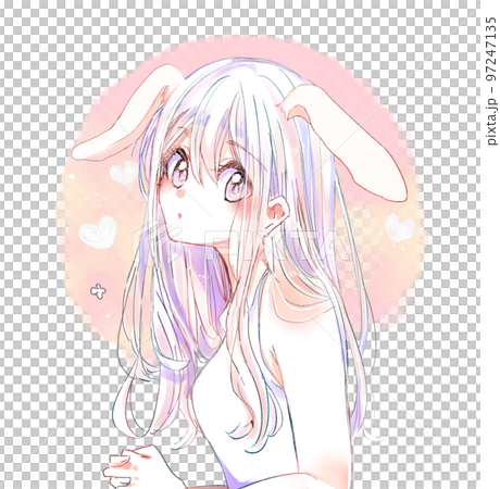 Small animal-like girl bunny ears 97247135