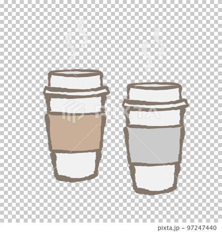 温かい飲み物　イラスト　 97247440