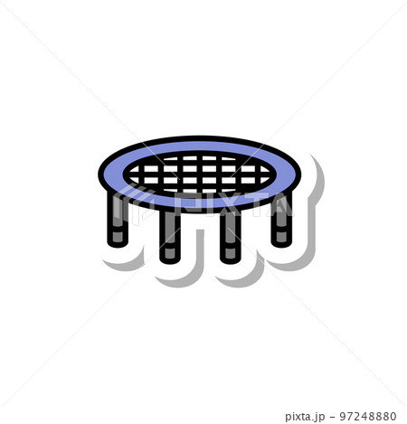 ステッカースポーツ用品イラスト トランポリン 97248880