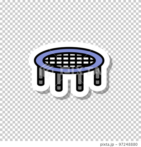 貼紙運動器材插畫蹦床 97248880