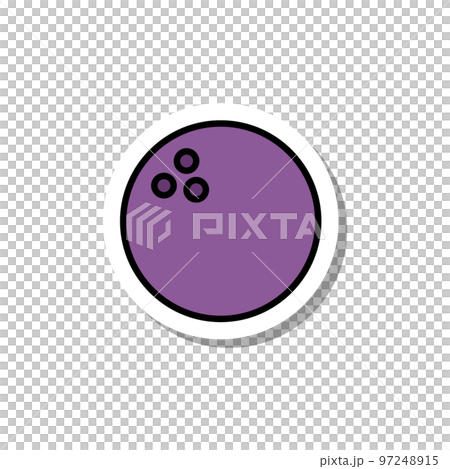 sticker sports equipment illustration bowling ball 97248915