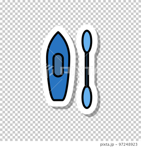 貼紙運動器材插畫賽艇 97248923