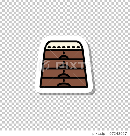 貼紙運動器材插畫跳箱 97248927