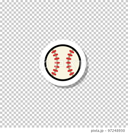 ステッカースポーツ用品イラスト 野球ボール 97248930