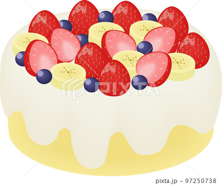 フルーツたっぷりケーキ 97250738