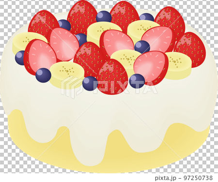 フルーツたっぷりケーキ 97250738