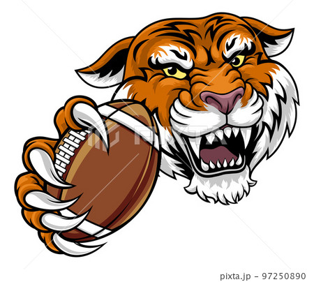 Tiger American Football Sports Team Animal Mascot Tiger American Football Sports Team Animal Mascot 97250890