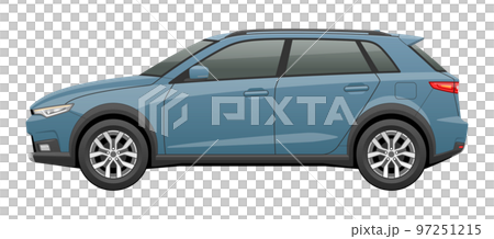 從側面看的汽車插圖（跨界 SUV） 97251215