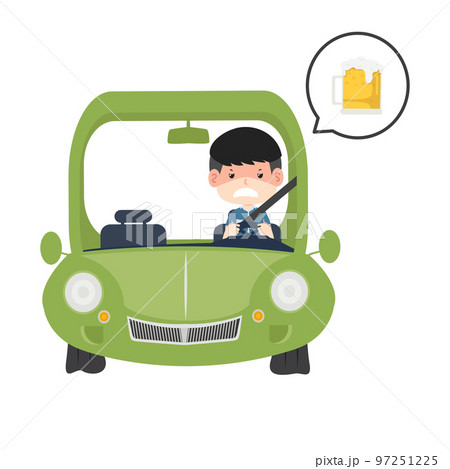 Drunk driver and accident concept Drunk driver and accident concept 97251225