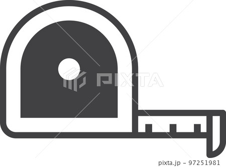 tape measure illustration in minimal style tape measure illustration in minimal style 97251981