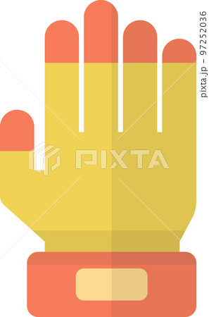 construction work gloves illustration in minimal style 97252036