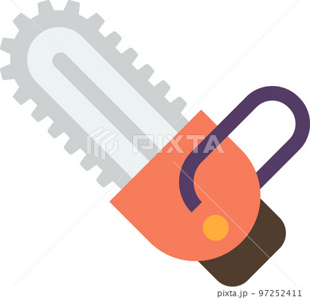 chainsaw illustration in minimal style chainsaw illustration in minimal style 97252411