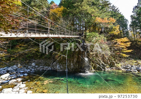 【岐阜】透明度の高い付知川や付知峡がエメラルドグリーンに輝きとても美しく心癒される、岩魚も美味しい 97253730