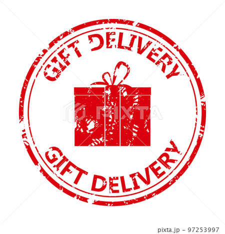 Rubber stamp gift delivery for winter holiday christmas and new year Rubber stamp gift delivery for winter holiday christmas and new year 97253997