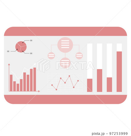 Dashboard chart and graphic, business analytics Dashboard chart and graphic, business analytics 97253999