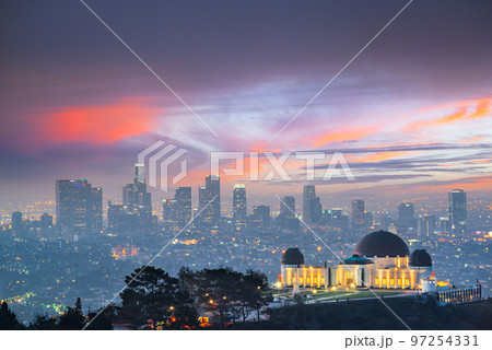 Los Angeles, California, USA Downtown from Griffith Park Los Angeles, California, USA Downtown from Griffith Park 97254331