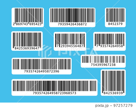 Set of barcodes. Collection QR codes. Vector...のイラスト素材 [97257279] - PIXTA
