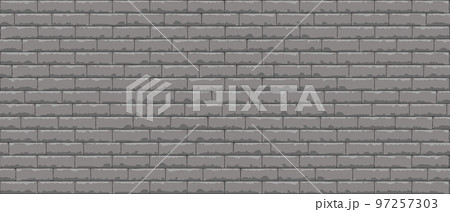 Brick wall pattern seamless background. Realistic decorative background. Vector illustration Brick wall pattern seamless background. Realistic decorative background. Vector illustration 97257303