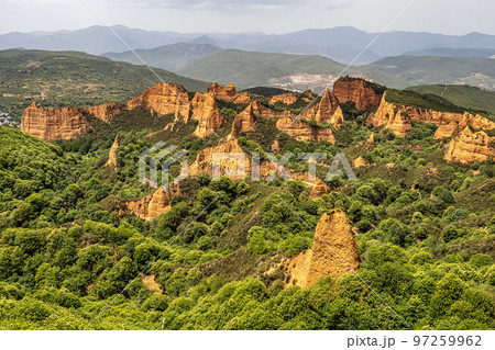 Las Medulas, ancient gold mine in Spain. Unesco world heritage site. Roman mine in El Bierzo county 97259962