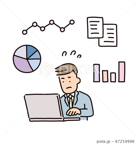 ビジネス_人物_男性_スーツ_売上目標達成を目指してがんばる 97259996