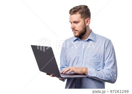 Man with laptop Man with laptop 97261299