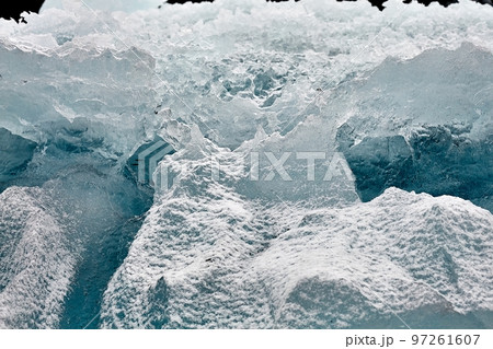 Block of glacier ice Block of glacier ice 97261607