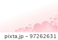 ハートの背景素材,ピンクのグラデーション 97262631
