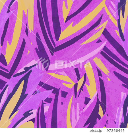 Vector abstract background with leaf pattern. Watercolor hand drawn texture with organic botanical shapes and motifs.  97266445