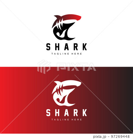 Shark Logo, Wild Fish Vector Illustration, Ocean Predator, Product Brand Design Icon Shark Logo, Wild Fish Vector Illustration, Ocean Predator, Product Brand Design Icon 97269448