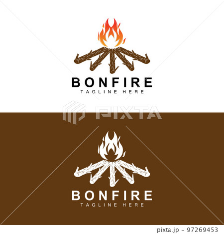 Campfire Logo Design, Camping Vector, Wood Fire And Forest Design Campfire Logo Design, Camping Vector, Wood Fire And Forest Design 97269453