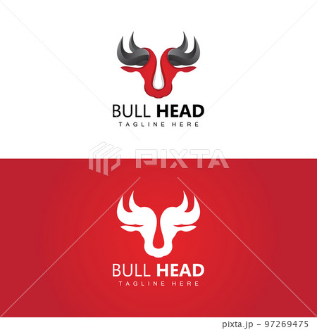 Bull Head Logo, Farm Animal Vector, Livestock Illustration, Company Brand Icon Bull Head Logo, Farm Animal Vector, Livestock Illustration, Company Brand Icon 97269475