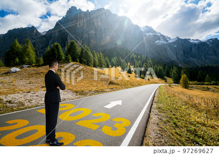 The 2023 New Year journey and future vision concept The 2023 New Year journey and future vision concept 97269627