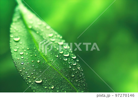 Green leaf background close up view. Nature foliage abstract. Beautifule leave texture. Green leaf background close up view. Nature foliage abstract. Beautifule leave texture. 97270146