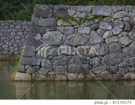 城跡 萩城跡 堀 水面 萩市 萩城 石垣 堀 山口県 日本 アジア 城跡 萩城跡 堀 水面 萩市 萩城 石垣 堀 山口県 日本 アジア 97270575