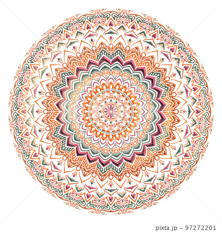 マンダラアート(立体的、ファンシー、幾何学模様) 97272201