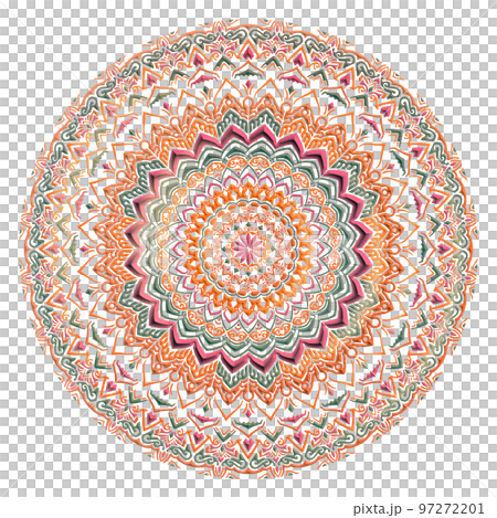 マンダラアート(立体的、ファンシー、幾何学模様) 97272201