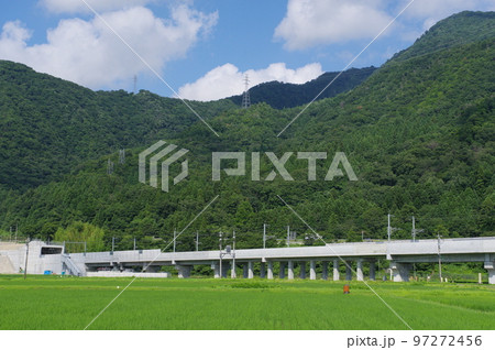 北陸新幹線 延伸工事 日野山トンネル南側 越前市中平吹町 2022年7月 北陸新幹線 延伸工事 日野山トンネル南側 越前市中平吹町 2022年7月 97272456
