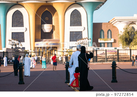 Al Alam Sultan Palace in Muscat, Oman. Arabian Peninsula. Al Alam Sultan Palace in Muscat, Oman. Arabian Peninsula. 97272854