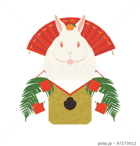 うさぎの鏡餅(卯年 素材) うさぎの鏡餅(卯年 素材) 97273012
