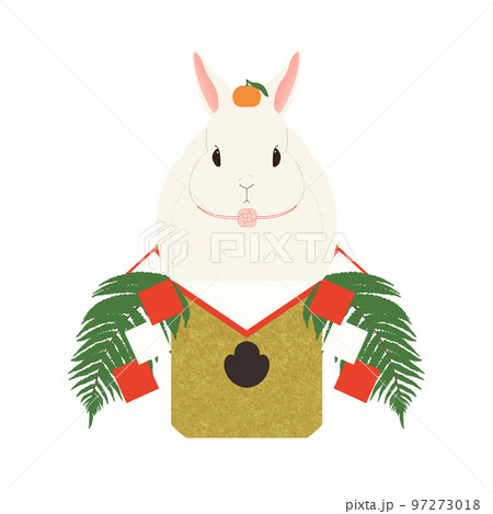 うさぎの鏡餅(卯年 素材) うさぎの鏡餅(卯年 素材) 97273018