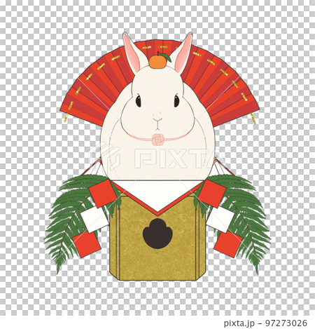 Rabbit kagamimochi (year of the rabbit material) Rabbit kagamimochi (year of the rabbit material) 97273026