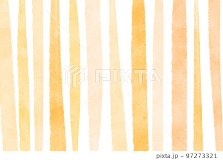 背景素材_水彩ボーダー_オレンジ 背景素材_水彩ボーダー_オレンジ 97273321